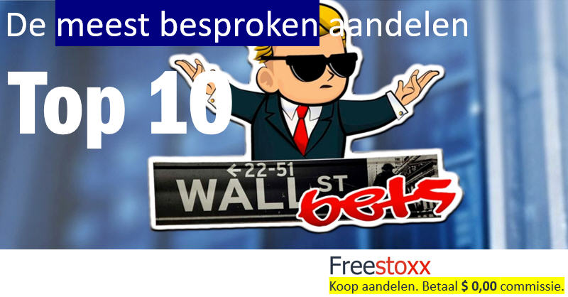 De aandelen op Reddit van WallStreetBets.
