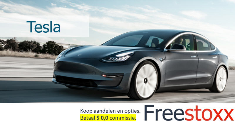 Het aandeel Tesla.