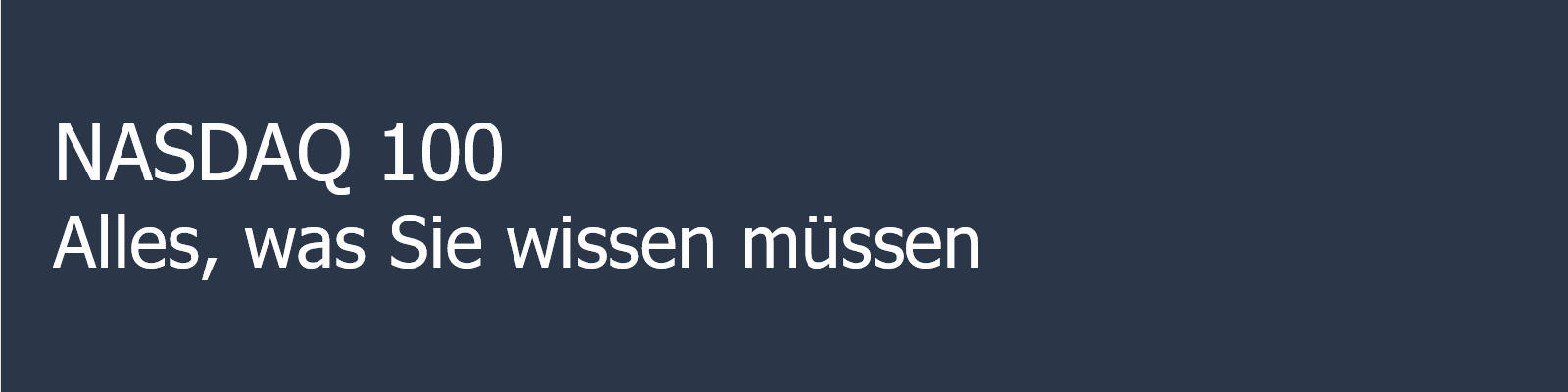 Die Aktien des Börsenindex Nasdaq 100.